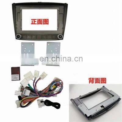 FOR 2006-2012 IS250 Car Center Control Frame Navigation Radio Dashboard Trim Mounting Frame Kit With Power Cable