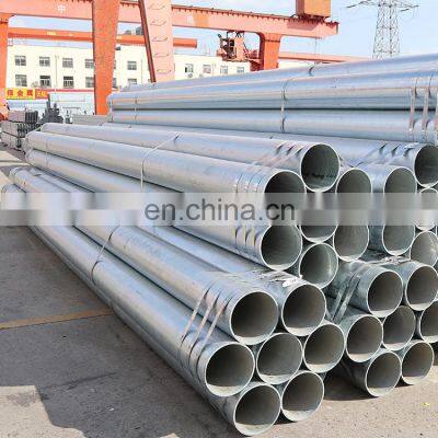 High Strength ERW 1/2 Inch 4 Inch Hot Dip Galvanized Steel Pipe