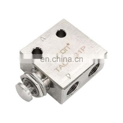 Sample Available Silver Nickel Plated Copper Pneumatic Button Control Hydraulic Valves