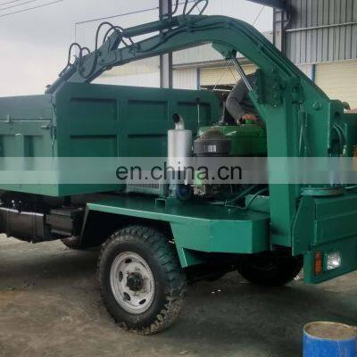 HENGWANG Truck Mounted Crane With Excavator Bucket photo-2