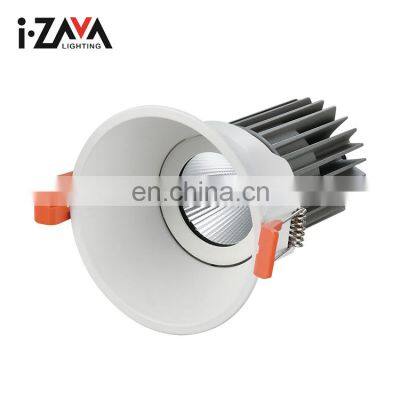 Good Quality Anti-glare Hotel Home Shop Decoration Aluminum IP20 6W COB Recessed LED Spotlight