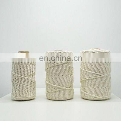 Factory Sale Various Widely Used Macrame Cord Cotton Ropes Colorful Cotton, 100m/roll Twist photo-2