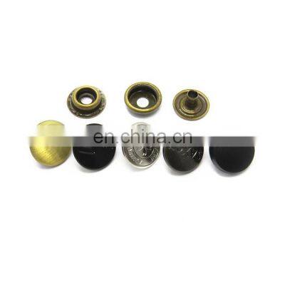 20mm Strong Matte Black Custom Logo Metal Snap Buttons photo-5