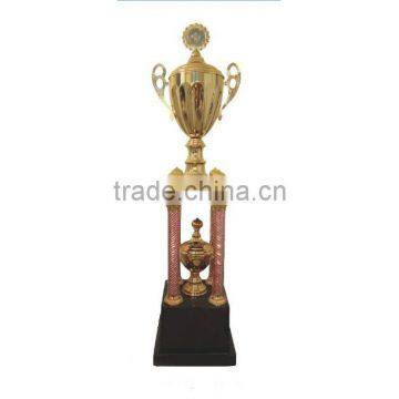 Metal plating sports large trophy VIP awards metal tower trophy