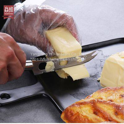 Kitchen Accessories Home and Kitchen Gadgets Butter Knife & Fork Kitchen Tools Cheese Slicer Cutter Multi-function Stainless Steel Cheese Knife photo-4