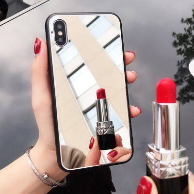 Ins Trendy Mirror Phone Cases Sets With Mirror For Iphone 14 Pro Fall Proof For Apple 7/8 Plus/11/13/X Women's Fashion 12 Max