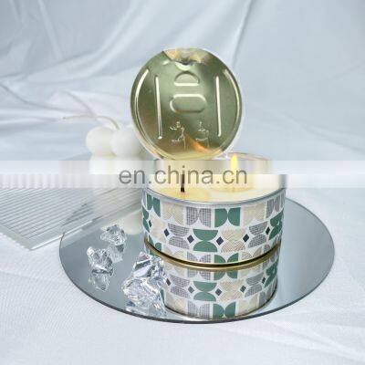 ENO 2022 New design zip-top cans tin candle  custom Scented candle for home aroma products fragrance for air Fresher