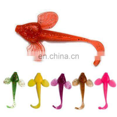 JOHNCOO Fishing Lures Bait 8pcs/bag Custom Soft Plastic Lure Moulds Fishing Fish Artificial Bait