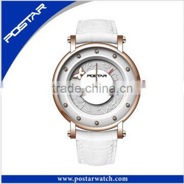 Elegance White Leather Fashion Ladies Watches photo-2
