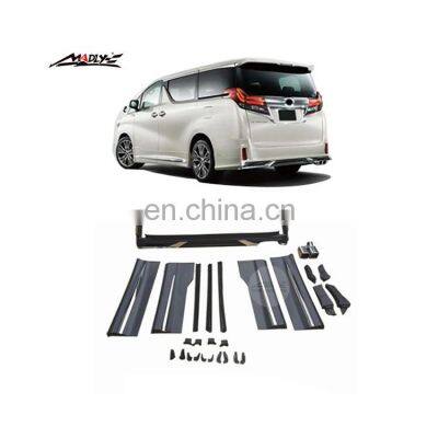 2018 Year Body kits for Toyota Alphard side skirt + Rear Lip for Toyota Alphard body kit