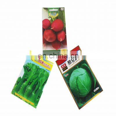 Custom Printing Three Side Seal Paper Agricultural Seeds Packaging Bag photo-5