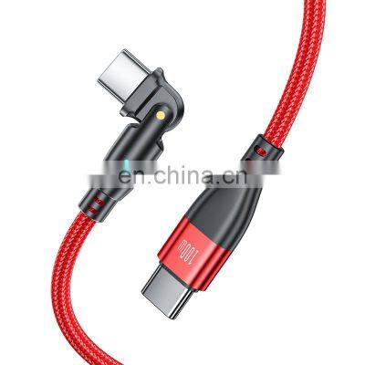 PD 100W 180 Degree Charging Cable Fast Charging Type C Charger Data Transfer Mobile Phone Usb C Data Cable photo-2
