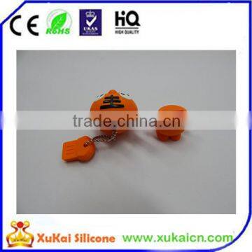 new orange tiger shaped silicone usb case