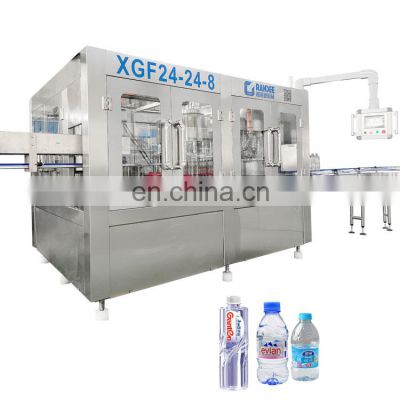 Full Automatic Complete Plastic Small Bottled Pure Drinking Mineral Water Bottling Filling Machine Line