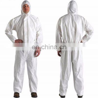 Factory production PPE Disposable Chemical Suites Microporous Coverall