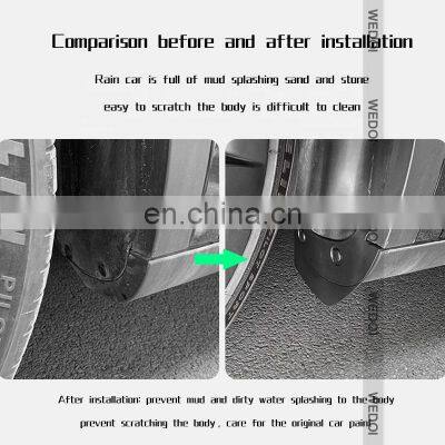 New Invisible Car Mudguard for Tasla ModelY Toughness All Weather Waterproof Car Accessories Body Kit Mudflaps photo-5