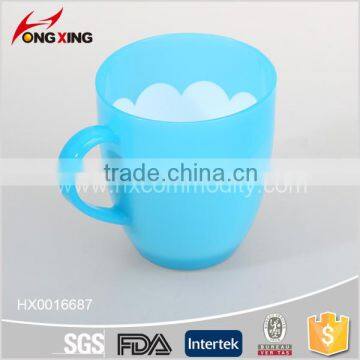 400ml colorful plastic coffee mug wholsale for drinkware