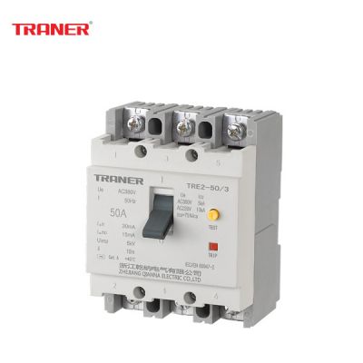 TRE2-50/3 MCCB 3P3E with Earth Leakage Protection Main Switch