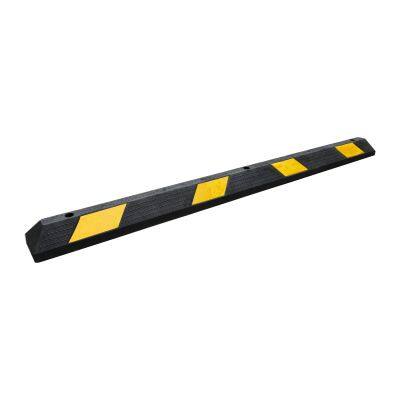 Durable 183cm Polymer Of Rubber And Plastic Wheel Stoppers Stop For Parking Lots yellow and black rubber plastic locator car parking wheel stopper