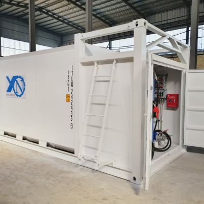 Good price 20ft 40FT self bunded tank double wall portable fuel container tank with dispenser pump for Australia Market