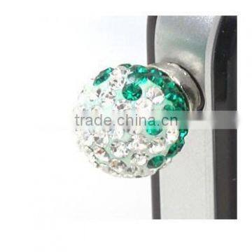 3.5mm Rhinestone Dust Plug Shamballa Ball for Iphone4/5 photo-6