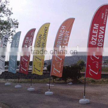 Teardrop flag banner Aluminum flag pole, high tension fabric banner flag