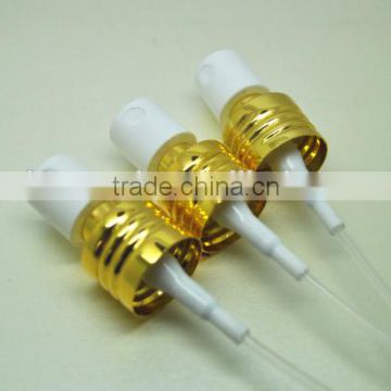 20/410 shiny golden screw mist pump sprayer