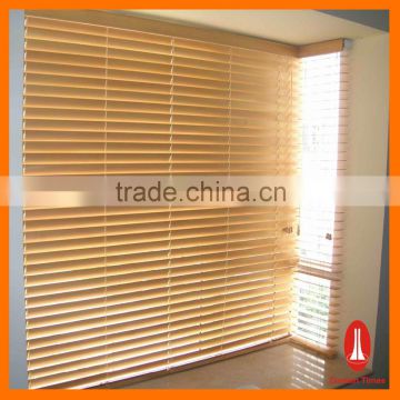 Curtain times Manual System Natural Bass Wooden Venetian Window Blinds With Cord String Wooden Door Beads