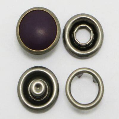 333#11.7mm hard pearl snap button brown color for denim shirs for LEE logo