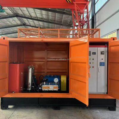 Large Automatic Industrial Hydro Blaster High Pressure Water Jet Cleaning Equipment Pipe Dredging New Electric Pump Engine Motor