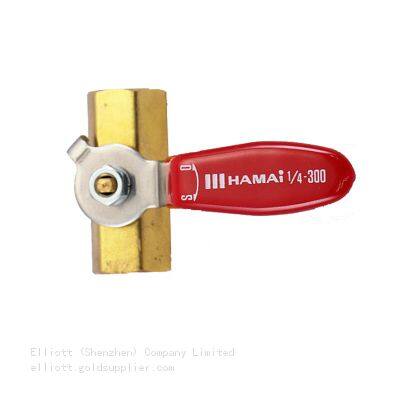 Hamai BBS-01 Series Brass Small Shut Ball Valve Manual Control for LPG Gas Lever Handle Threaded for Air Oil Flow-Plumbing photo-5