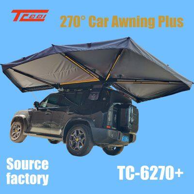 Car Side 270° Awning Plus,carmounted Rotating Sky Curtain,aluminum Alloy Oxford Cloth Canopy,camping Rainproof Sunshade photo-4
