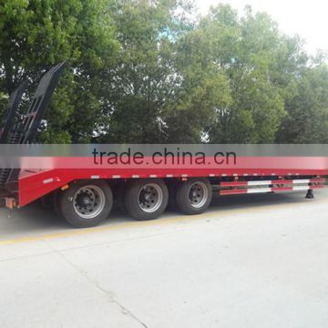 2015 low price 40ft lowbed semi trailer,tri-axle low bed semi trailer