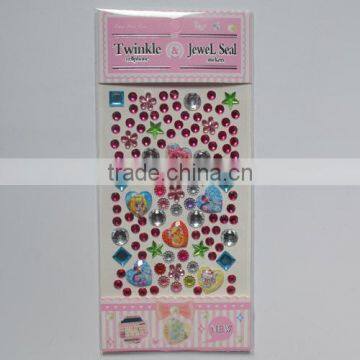 New hot-sale Cheap price acrylic jewel mobilephone diamond sticker