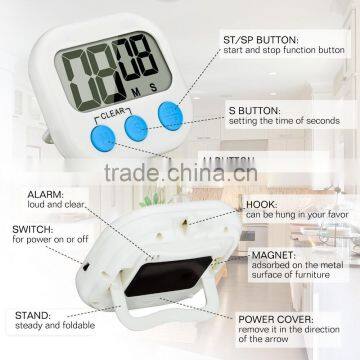 digital clock countdown timer , lcd plastic countdown kitchen clock