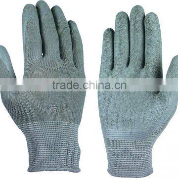 13 POLYESTER LATEX COATED GLOVE LATEX GLOVES CRINKLE FINISH WORK GLOVES WORKING GLOVES LABOR GLOVES