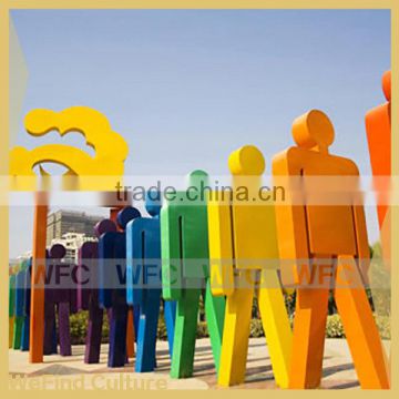 Colorful Artistic Sculpture Matchstick Man