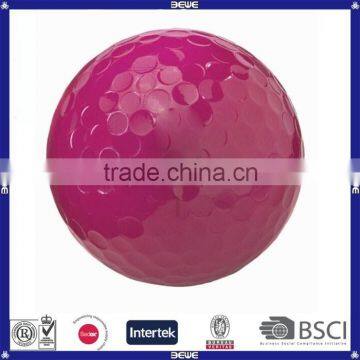 Hot sale bulk coloful three piece practice blank golf ball