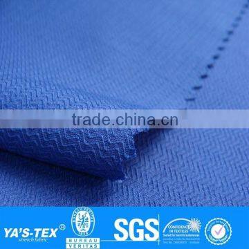 Dark Blue Jacquard Weave Fabric Recycle Fabric For Spring Summer Sportswear Jacket