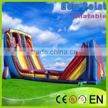 New Point PVC trampoline Bouncy Inflatable Slides for sale