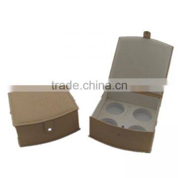 Leather Bath Salt Gift Packing Box with Button