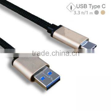 Nylon Moblie USB 3.0 Type C Transfer Data Cable for Mackbook photo-2