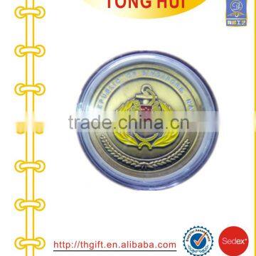 Bronze Singapore metal coin OEM designs