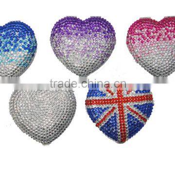Bling Rhinestone Jeweled Mirror Crystal Comestic Mirror
