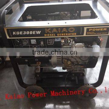 DC 300A AC Single Phase 3KW Diesel Welder Double Use Generator Power Set(KDE300EW) photo-3