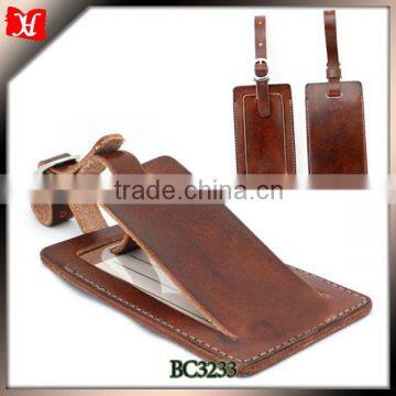 Bulk leather luggage tags wedding favor &travel tag