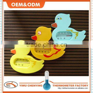 baby bath plastic water thermometer w/ duck design color option and eco-friendly material red kerosene filled cheapest item