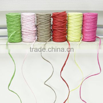 Custom Decorative Craft Paper Twine Rope Ribbon for Packaging