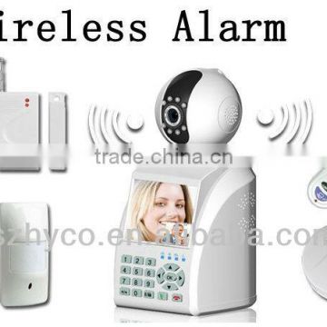 P2P Wireless home alarm system with 3.5inch screen free video calls