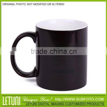 Black ceramic sublimation drinking mug